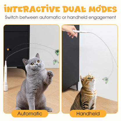 ✨🎁Interaktives Katzenspielzeug mit Saugnapf und Angelrute