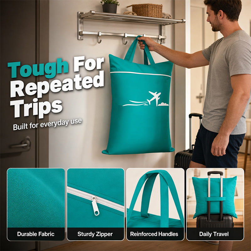 ⏰Begrenztes Angebot Kauf 1 Bekomme 1 Gratis 🧳 Große Wasserdichte Reise‑Wäschebeutel 💧 Reisetasche für Kleidung & Wäsche Aufbewahrung