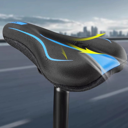 🚲 50% RABATT!🎉 Hoch elastischer Silikon-Fahrradsattelbezug, weich gepolstert