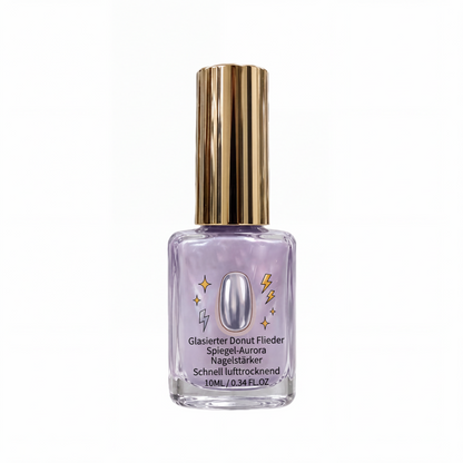 💅 KAUFE 2, ERHALTE 1 GRATIS! ✨ Fliederfarbener glänzender Nagelhärter – Spiegelglanz-Effekt, schnell trocknend & stärkend – Für gesunde, strahlende Nägel zu Hause 🌸