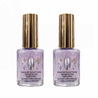 💅 KAUFE 2, ERHALTE 1 GRATIS! ✨ Fliederfarbener glänzender Nagelhärter – Spiegelglanz-Effekt, schnell trocknend & stärkend – Für gesunde, strahlende Nägel zu Hause 🌸