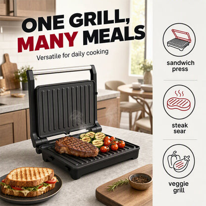 🥪✨ Elektrischer Panini-Grill & Sandwichpresse! 180° flach aufklappbar, multifunktionaler Grill