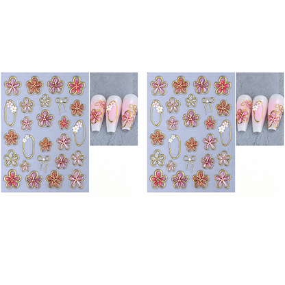 🔥Kauf 1 Erhalte 1 Gratis💅5D Blumen-Nagelsticker
