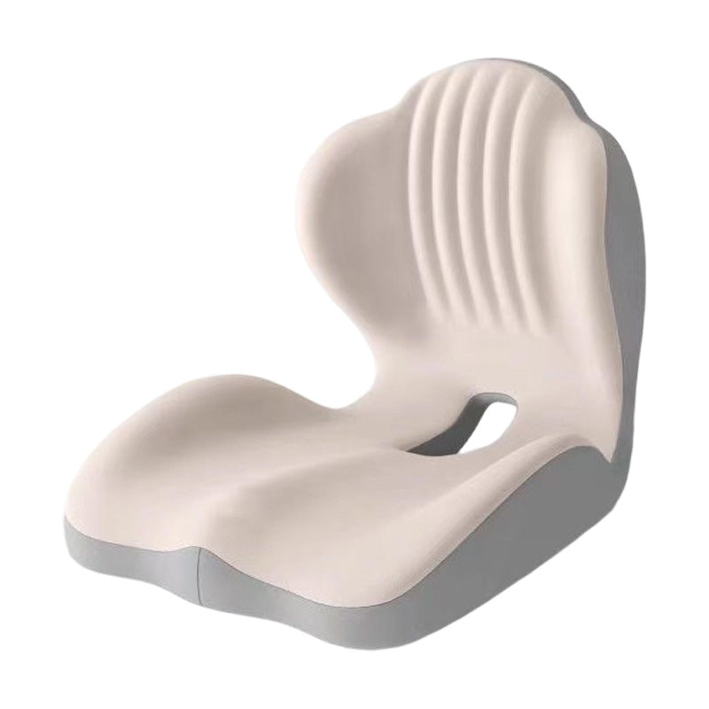 🔥🪑 Ergonomisches Sitzkissen aus Memory‑Schaum 🛡️ Mit integrierter Rückenstütze 💆‍♂️ Orthopädischer Komfort für Bürostuhl, Auto & Homeoffice