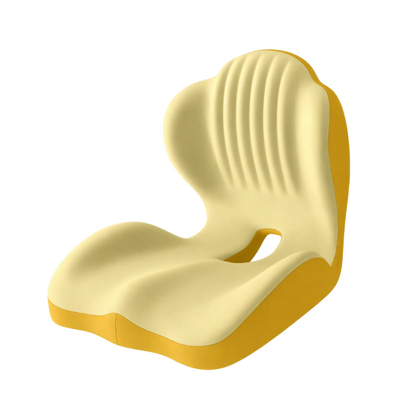 🔥🪑 Ergonomisches Sitzkissen aus Memory‑Schaum 🛡️ Mit integrierter Rückenstütze 💆‍♂️ Orthopädischer Komfort für Bürostuhl, Auto & Homeoffice