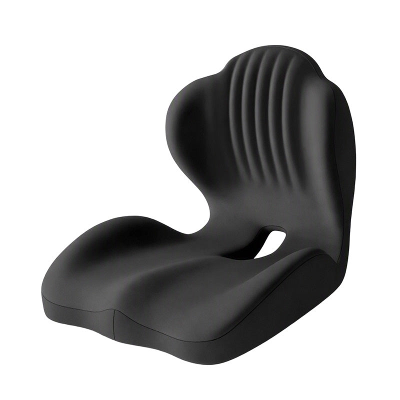 🔥🪑 Ergonomisches Sitzkissen aus Memory‑Schaum 🛡️ Mit integrierter Rückenstütze 💆‍♂️ Orthopädischer Komfort für Bürostuhl, Auto & Homeoffice