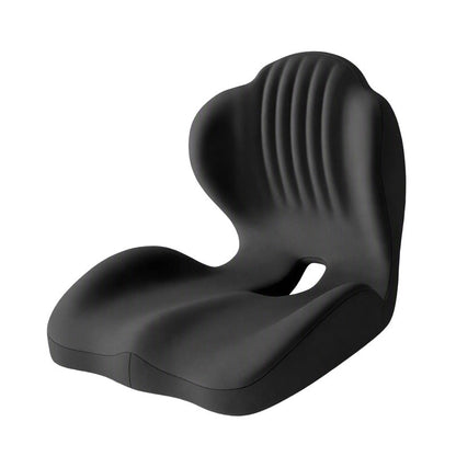 🔥🪑 Ergonomisches Sitzkissen aus Memory‑Schaum 🛡️ Mit integrierter Rückenstütze 💆‍♂️ Orthopädischer Komfort für Bürostuhl, Auto & Homeoffice