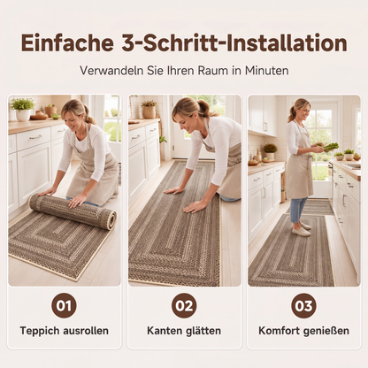 🏡🔥50% RABATT!☁️ Eleganter gewebter Läuferteppich, strapazierfähig & weich🌿
