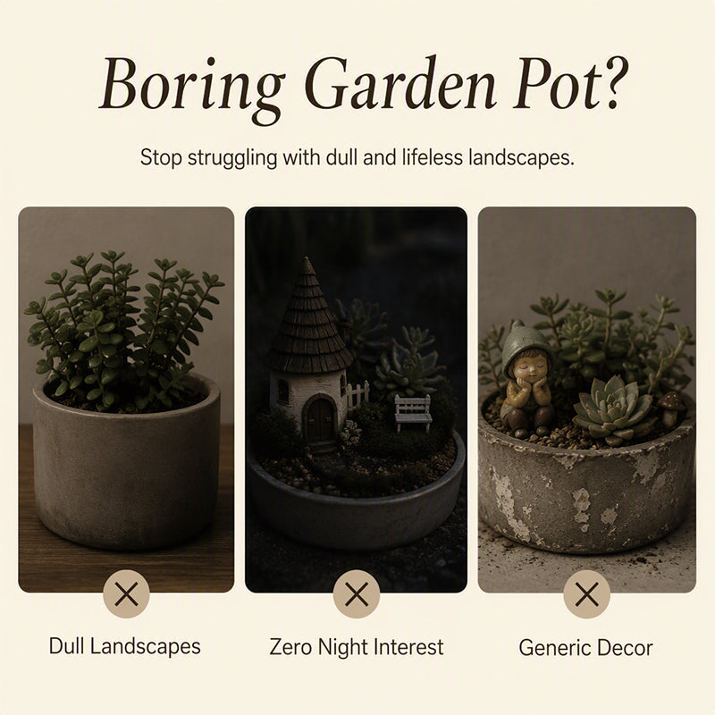 🌙 50% RABATT!✨ Leuchtende Retro-Laterne Pflanzenstecker, warmes Licht für Garten und Blumenbeete🌿
