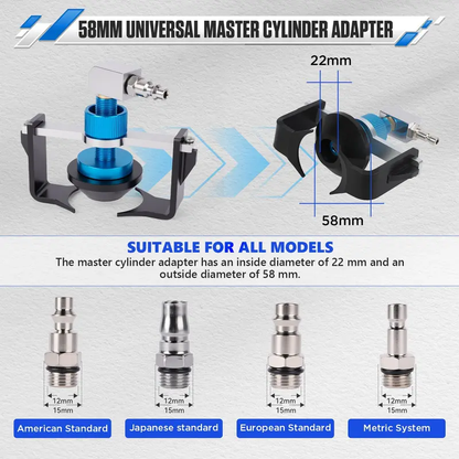 📢📢50% RABATT !!⏰ Universeller Bremszylinder-Adapter – Robuste Bauweise, präzise Passform & einfache Montage – Ideal für Bremsenentlüftung & Wartung an verschiedenen Fahrzeugen 🛠️