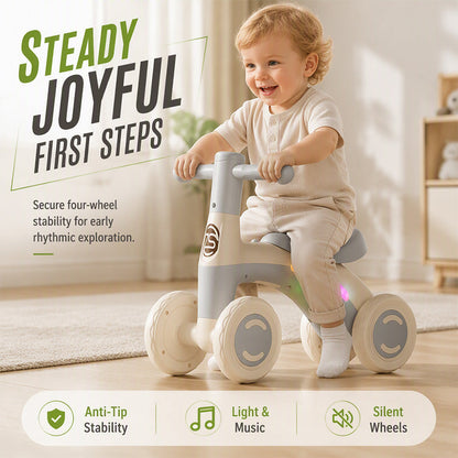 🚲 57% RABATT! 🎵 Baby-Laufrad mit Musik & Lichtern – Bunt, sicher & fördert die Motorik – Perfekt für spielerische Bewegung im Kinderzimmer ✨