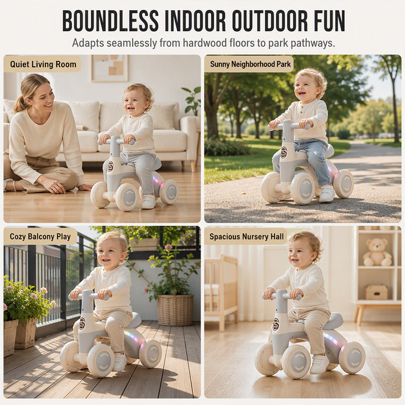 🚲 57% RABATT! 🎵 Baby-Laufrad mit Musik & Lichtern – Bunt, sicher & fördert die Motorik – Perfekt für spielerische Bewegung im Kinderzimmer ✨