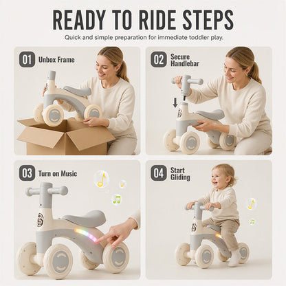 🚲 57% RABATT! 🎵 Baby-Laufrad mit Musik & Lichtern – Bunt, sicher & fördert die Motorik – Perfekt für spielerische Bewegung im Kinderzimmer ✨