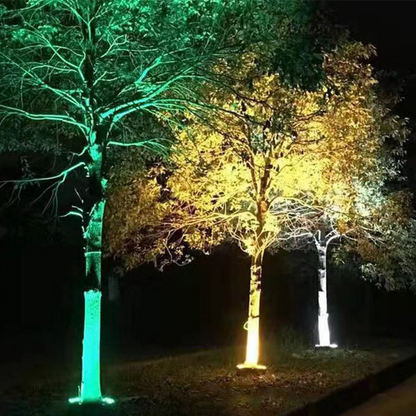 📢📢50% RABATT !!⏰Solar-Baumbeleuchtung in Ringform – Wetterfeste Außenstrahler für Bäume, Säulen und den Garten