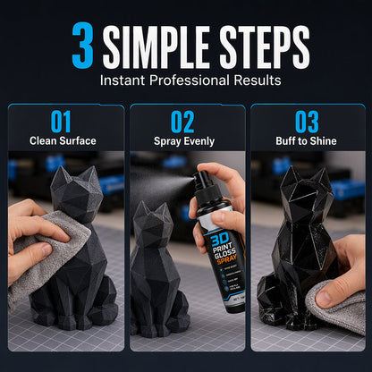 🖨️ ✨ 3D-Drucker Glanzspray – Schnelltrocknend, reduziert Schichtlinien & glänzend – Ideal für PLA, PETG & ABS – Perfekte Oberflächenveredelung 🎨