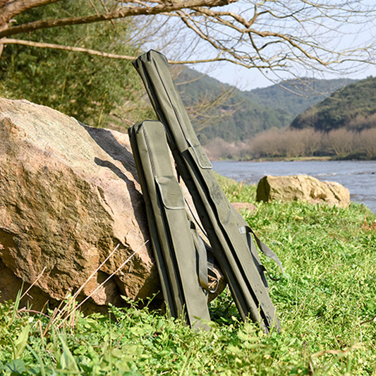 🎣 JETZT 50% RABATT! 🧳 Angelruten- & Ausrüstungstasche – 3-lagige Kapazität, 420D Oxford-Stoff & verstellbare Rucksackträger – Für Ruten, Rollen & Zubehör 🎒