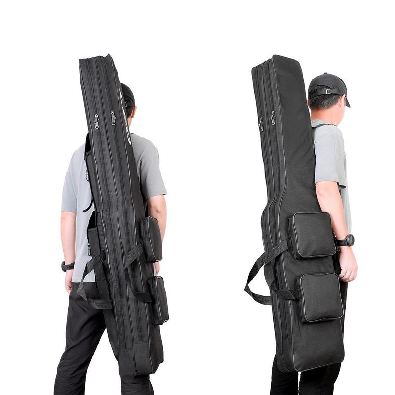🎣 JETZT 50% RABATT! 🧳 Angelruten- & Ausrüstungstasche – 3-lagige Kapazität, 420D Oxford-Stoff & verstellbare Rucksackträger – Für Ruten, Rollen & Zubehör 🎒