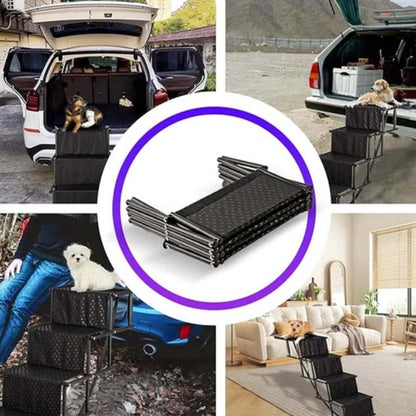 🎉 ZEITLICH BEGRENZT 50% RABATT! 🐕 Tragbare, faltbare, rutschfeste Hunde-Autotreppe – Robuste Unterstützung, verstärkte Griffe & kompaktes Design ✨