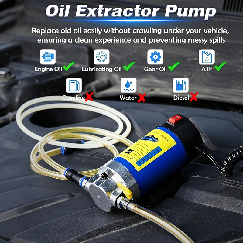 🛍️ 50 % Rabatt – Tragbare 12V-Ölablasspumpe für Motor- & Getriebeöl – mit Kupfermotor, inkl. Schläuche & Aufbewahrungsbox 🔧