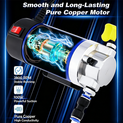 ✨50% Rabatt✨ 🔧 Tragbare 12V-Ölablasspumpe – Kupfermotor, inkl. Schläuche & Box – Ideal für Motor- & Getriebeölwechsel 🚗