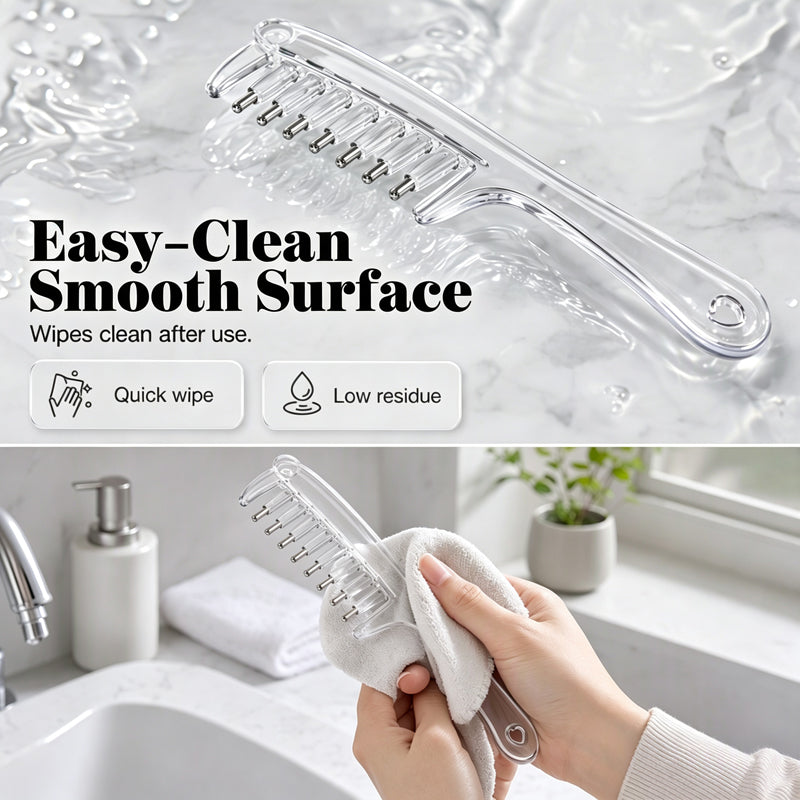 💆 50 % RABATT! 💖 Kopfhaut-Applikator Kamm – Präzisionskamm für gleichmäßige Verteilung & sanften Rollkontakt – perfekt für die tägliche Kopfhautpflege ✨