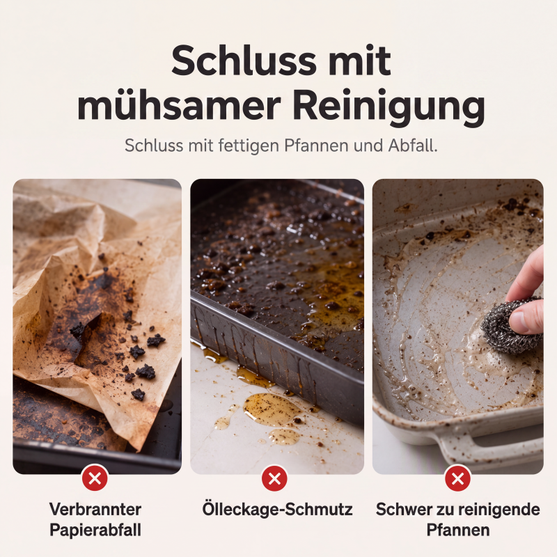 🍳✨ Wiederverwendbare Silikon‑Backmatte | Antihaftbeschichtet für Backen & Kochen