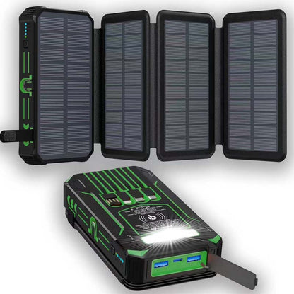 📢📢40% RABATT !!⏰Solar-Powerbank 20000mAh mit LED-Taschenlampe – Solarladefunktion, hohe Kapazität & helles Licht – Ideal für Outdoor, Camping & Notfälle 🔦