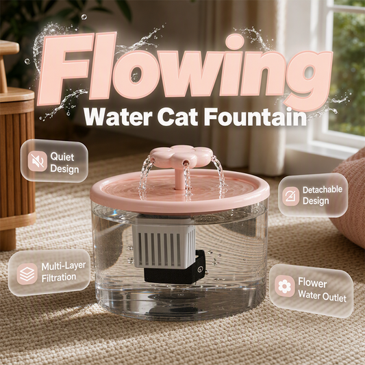 ⏳🐶Nur für kurze Zeit! Automatischer Haustier‑Trinkbrunnen mit Umlauf‑Filtersystem, ultraleise für Katze und Hund