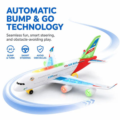 ✈️ JETZT 50 % RABATT! 💡 Elektrisches Modellflugzeug mit Sound und LED-Beleuchtung – Realistische Geräusche, leuchtende Lichter und einfache Steuerung – Perfekt für Spielspaß drinnen und draußen ✨