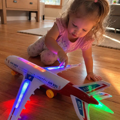 ✈️ JETZT 50 % RABATT! 💡 Elektrisches Modellflugzeug mit Sound und LED-Beleuchtung – Realistische Geräusche, leuchtende Lichter und einfache Steuerung – Perfekt für Spielspaß drinnen und draußen ✨