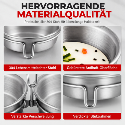 📢📢50% RABATT NU!! ⏰3-in-1-Edelstahl-Pochierform für Eier