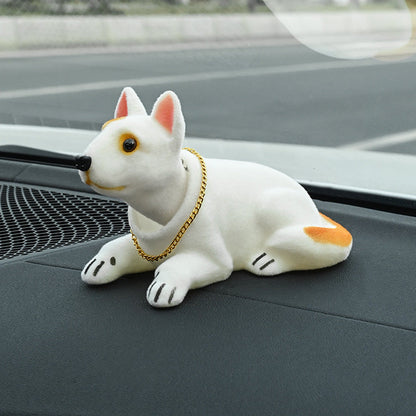 🐶 50 % RABATT!🚗 Sorgt für nette Auto‑Atmosphäre – Süßer Hund Wackelkopf‑Dekor, niedliches Design, standsicher