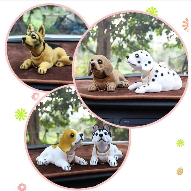 🐶 50 % RABATT!🚗 Sorgt für nette Auto‑Atmosphäre – Süßer Hund Wackelkopf‑Dekor, niedliches Design, standsicher