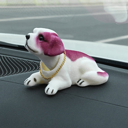🐶 50 % RABATT!🚗 Sorgt für nette Auto‑Atmosphäre – Süßer Hund Wackelkopf‑Dekor, niedliches Design, standsicher