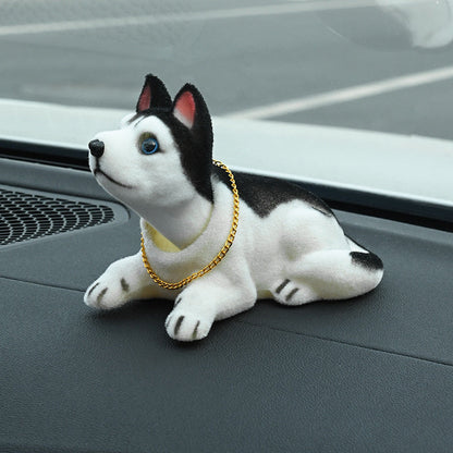 🐶 50 % RABATT!🚗 Sorgt für nette Auto‑Atmosphäre – Süßer Hund Wackelkopf‑Dekor, niedliches Design, standsicher