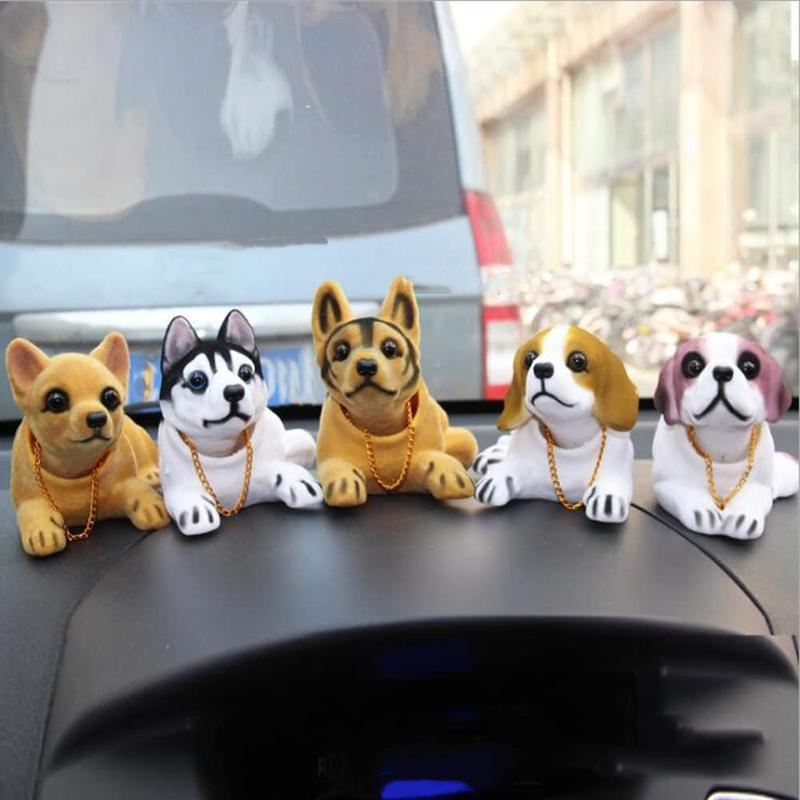 🐶 50 % RABATT!🚗 Sorgt für nette Auto‑Atmosphäre – Süßer Hund Wackelkopf‑Dekor, niedliches Design, standsicher