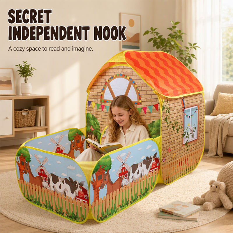 🏠Niedliches Indoor‑Kinderspielhaus‑Zelt 🎈 Lustiges Spielzelt für Kinder für Spielstunden im Haus