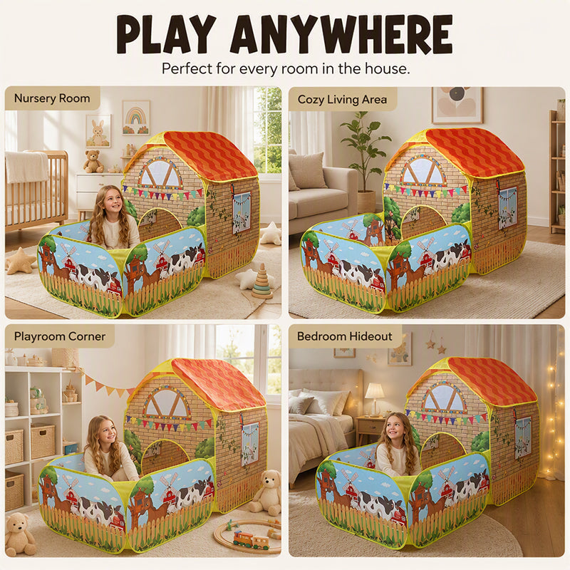 🏠Niedliches Indoor‑Kinderspielhaus‑Zelt 🎈 Lustiges Spielzelt für Kinder für Spielstunden im Haus