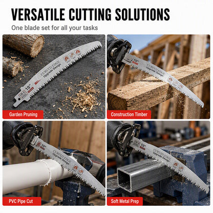 🛠️ 50% RABATT! 🔪 Sägeblatt-Set – Für Holz, Metall & Kunststoff – Lange & vielseitig ✨