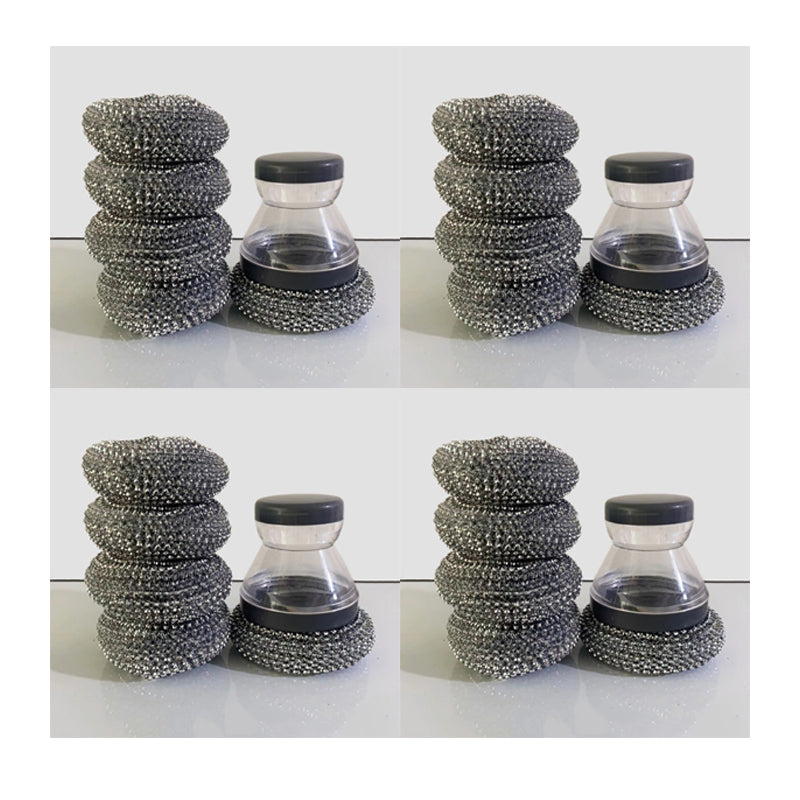 🔥50 % Rabatt🔥Soap-Dispensing Scrubber Brush – Press Dispense, Detachable, Durable ✨