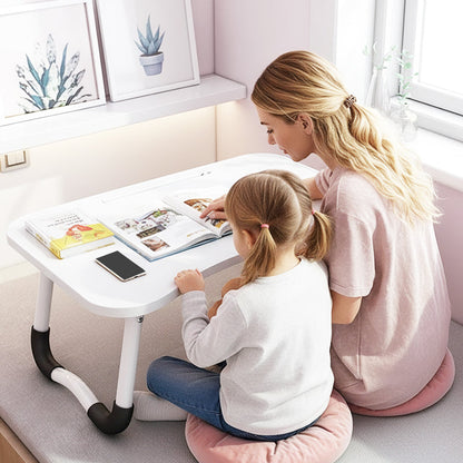✨🖥️🛏️ Klappbarer Laptop‑Bettisch mit Becherhalter – Komfortabler Betttisch für Arbeiten, Essen im Bett & auf dem Sofa