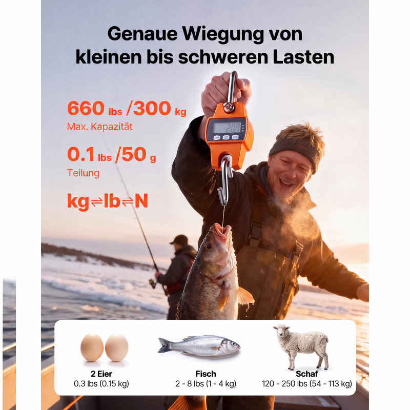 ⏳Zeitlich begrenztes Sonderangebot⏰Digitale Hängewaage mit 500 kg Tragkraft