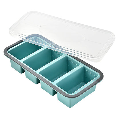 🍱 Silikon-Frischhaltedose mit Fächern und Deckel – Gefrier- und mikrowellengeeignete Lunchbox für Küche und Alltag