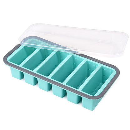 🍱 Silikon-Frischhaltedose mit Fächern und Deckel – Gefrier- und mikrowellengeeignete Lunchbox für Küche und Alltag