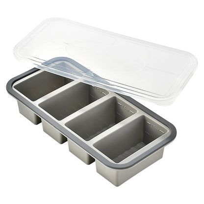 🍱 Silikon-Frischhaltedose mit Fächern und Deckel – Gefrier- und mikrowellengeeignete Lunchbox für Küche und Alltag