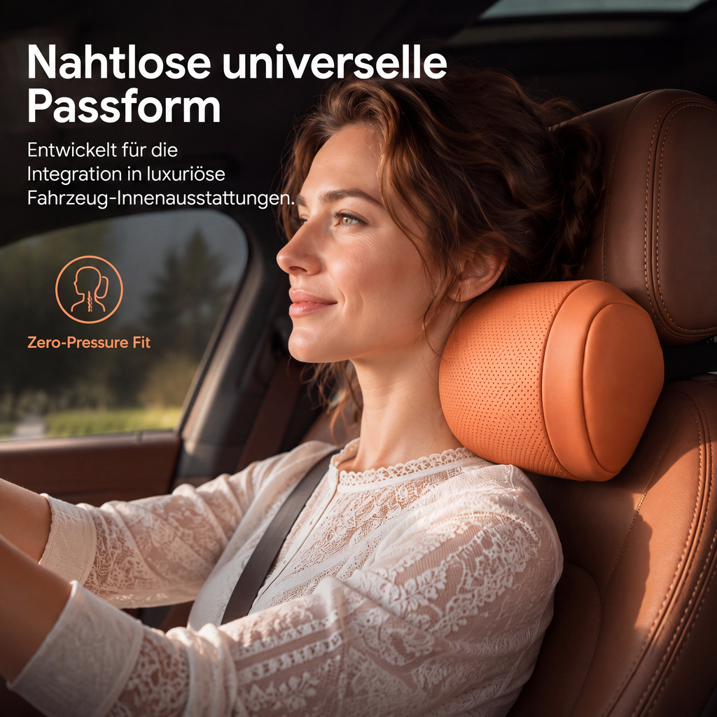 🚗💆 Auto‑Kopfstützenkissen zur Nackenstütze 🚘 Ergonomisches Nackenkissen für Autositze, komfortable Halsunterstützung auf Reisen