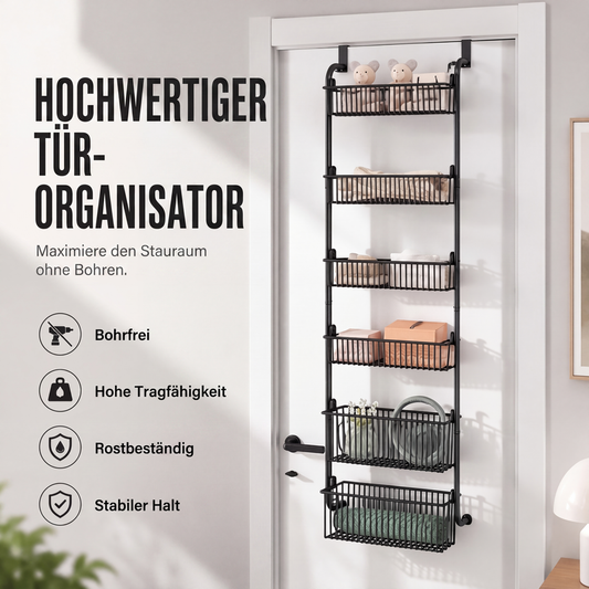 🛒Türkorb‑Organizer zum Aufhängen an der Tür｜Praktischer Türhänge‑Organizer für Mehr Stauraum zu Hause