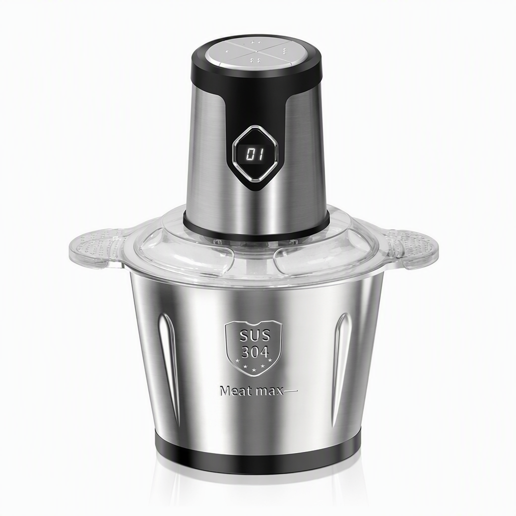⚡Multifunktionaler elektrischer Fleischwolf und Küchenmaschine für den Haushalt 🥩 Mit Glas‑ oder Edelstahlschüssel, perfekt für Fleischgerichte und selbstgemachte Babynahrung