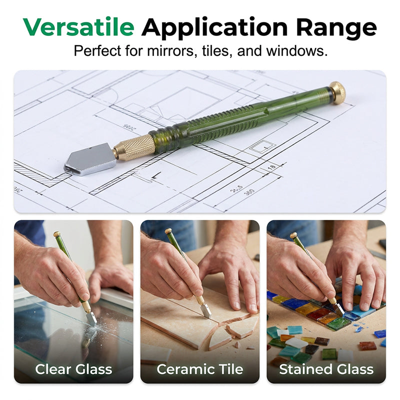 ✂️💎 Professioneller Diamant-Glasschneider | Für saubere Glasschnitte