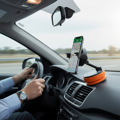 🧲 Auto-Handyhalterung mit Magneten – 360°-Winkel, Vakuum-Saugnapf, Klemmen. Geeignet für 4,7"+ – stabil und tragbar! 🚗✨